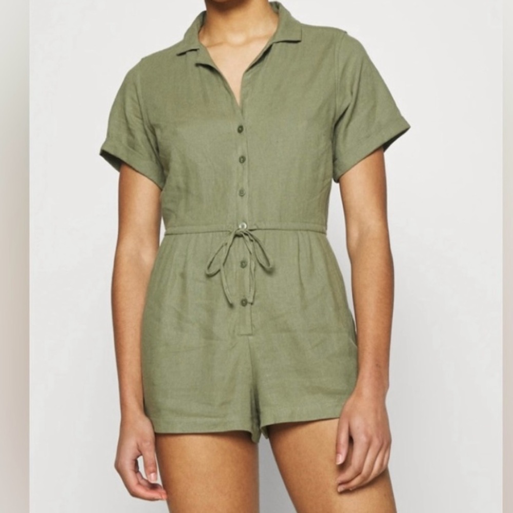 Abercrombie & Fitch Olive Green Romper